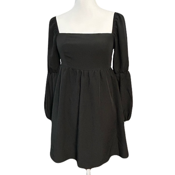 Exlura Long Sleeved Black Dress, Size Small - Picture 2 of 4